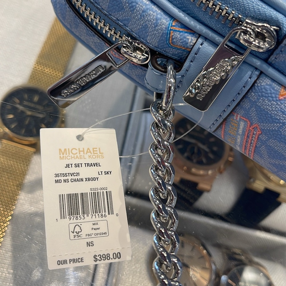 MICHAEL KORS
J Set Md Printed Signature Logo Crossbody NS CHAIN XBODY Flight
NWT - Picture 11 of 16